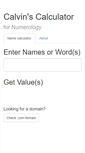 Mobile Screenshot of calvinscalculator.com